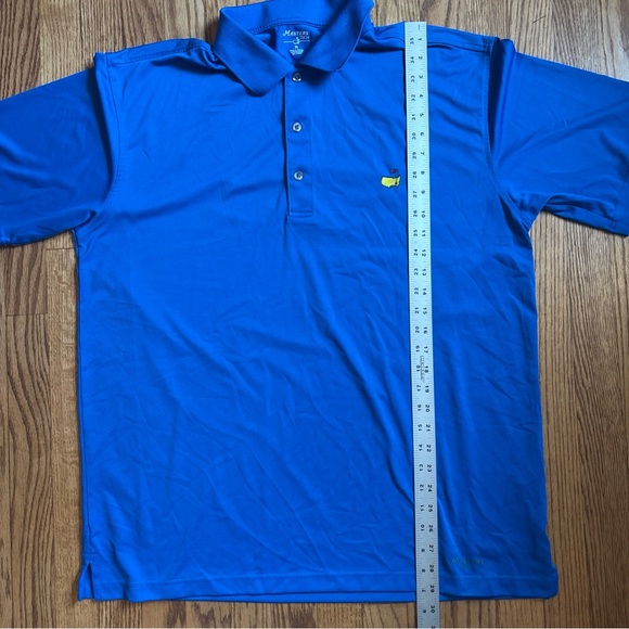 Master Tech Polo Mens XL Blue Logo Embroidered Augusta Performance Golf Stretch - Picture 6 of 6